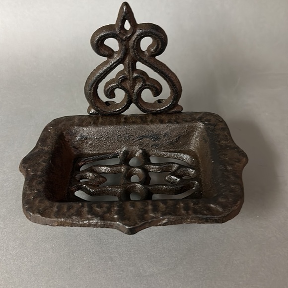 Cast Iron Footed Soap or Note Card Tray NWOT - Picture 7 of 7